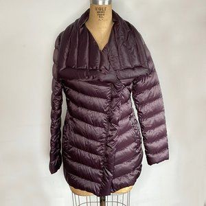 Tahari Down Puffer jacket—Chestnut Brown / S